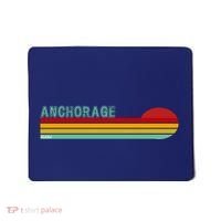 Anchorage Alaska Retro Sunset Mousepad thumb 0