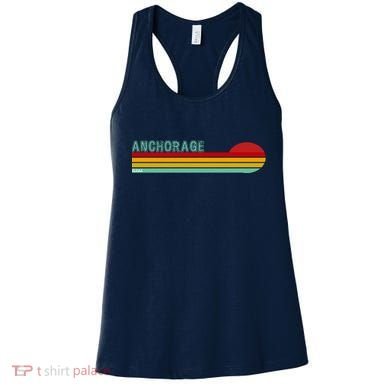 Anchorage Alaska Retro Sunset Women's Tank Top