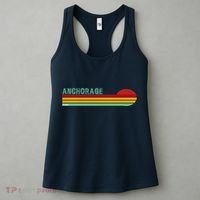 Anchorage Alaska Retro Sunset Women's Tank Top thumb 3