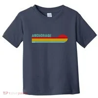 Anchorage Alaska Retro Sunset Toddler T-Shirt thumb 0