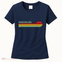Anchorage Alaska Retro Sunset Women's T-Shirt thumb 0
