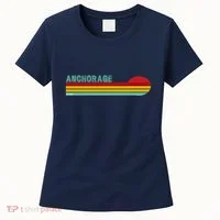 Anchorage Alaska Retro Sunset Women's T-Shirt thumb 0