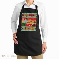 Ya Done Messed Up A A Ron Ugly Christmas Funny Apron thumb 2