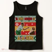 Ya Done Messed Up A A Ron Ugly Christmas Funny Tank Top thumb 2