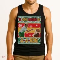 Ya Done Messed Up A A Ron Ugly Christmas Funny Tank Top thumb 3