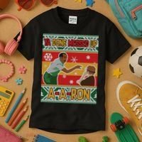 Ya Done Messed Up A A Ron Ugly Christmas Funny Kids T-Shirt thumb 3