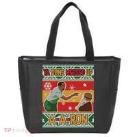 Ya Done Messed Up A A Ron Ugly Christmas Funny Tote Bag thumb 0