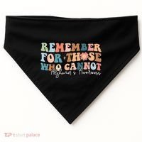 Alzheimers Awareness Remember For Those Who Can Not USA-Made Doggie Bandana thumb 0