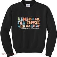 Alzheimers Awareness Remember For Those Who Can Not Kids Sweatshirt thumb 0