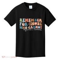 Alzheimers Awareness Remember For Those Who Can Not Kids T-Shirt thumb 0