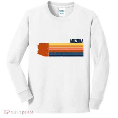 Retro Vintage Arizona Kids Long Sleeve Shirt