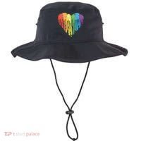 Autism Awareness Rainbow Puzzle Heart Bucket Hat thumb 0