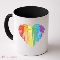 Autism Awareness Rainbow Puzzle Heart Coffee Mug thumb 0