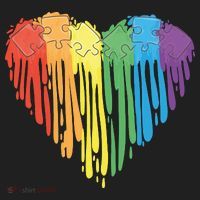 Autism Awareness Rainbow Puzzle Heart Hat thumb 2