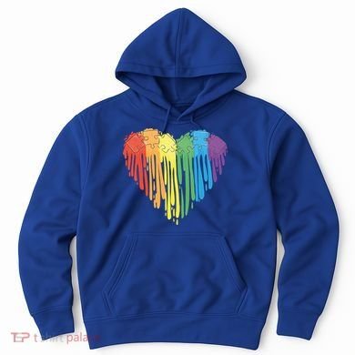 Autism Awareness Rainbow Puzzle Heart Hoodie