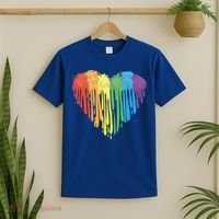 Autism Awareness Rainbow Puzzle Heart T-Shirt thumb 2