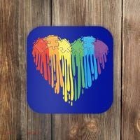 Autism Awareness Rainbow Puzzle Heart Coaster thumb 0