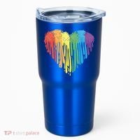 Autism Awareness Rainbow Puzzle Heart Tumbler thumb 0