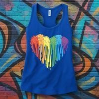 Autism Awareness Rainbow Puzzle Heart Women's Tank Top thumb 3
