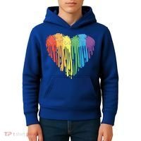 Autism Awareness Rainbow Puzzle Heart Kids Hoodie thumb 4