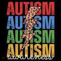 Autism Awareness Retro Cheetah Lightning Toddler Hoodie thumb 2