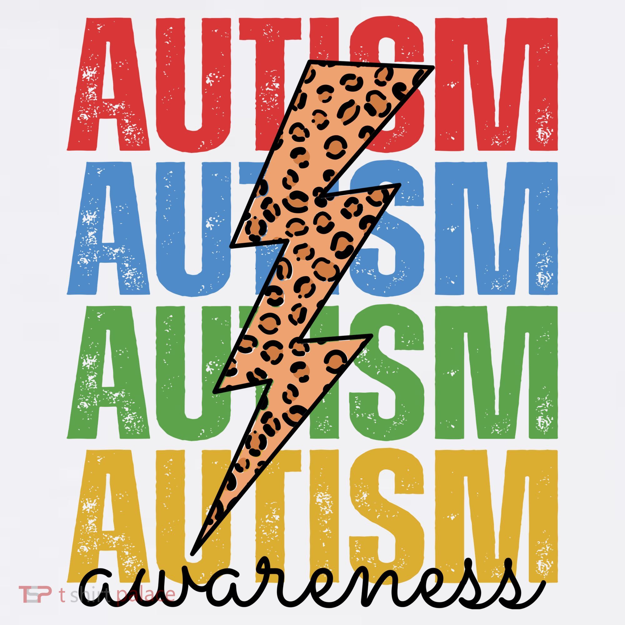 Autism Awareness Retro Cheetah Lightning Women's Hoodie