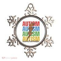 Autism Awareness Retro Cheetah Lightning Ornament thumb 0