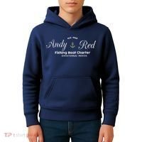 Andy And Red Fishing Charter Zihuatanejo Kids Hoodie thumb 4