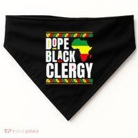 African American Religious Proud Dope Black Clergy USA-Made Doggie Bandana thumb 0