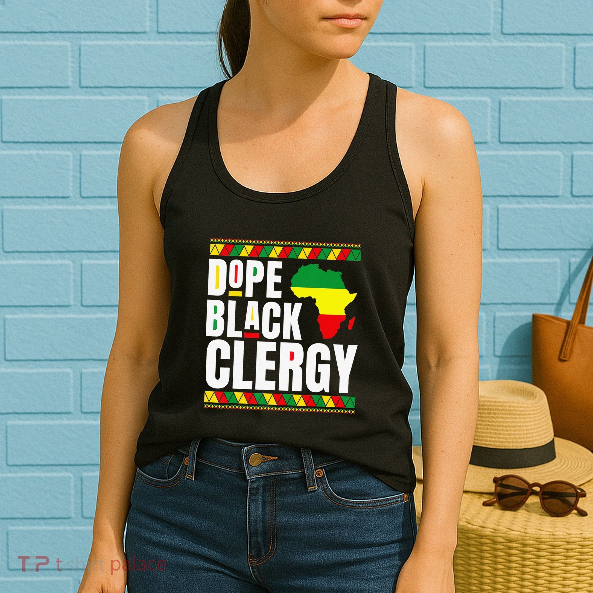 African American Religious Proud Dope Black Clergy Women's Tank Top