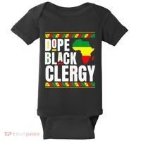 African American Religious Proud Dope Black Clergy Baby Bodysuit thumb 0