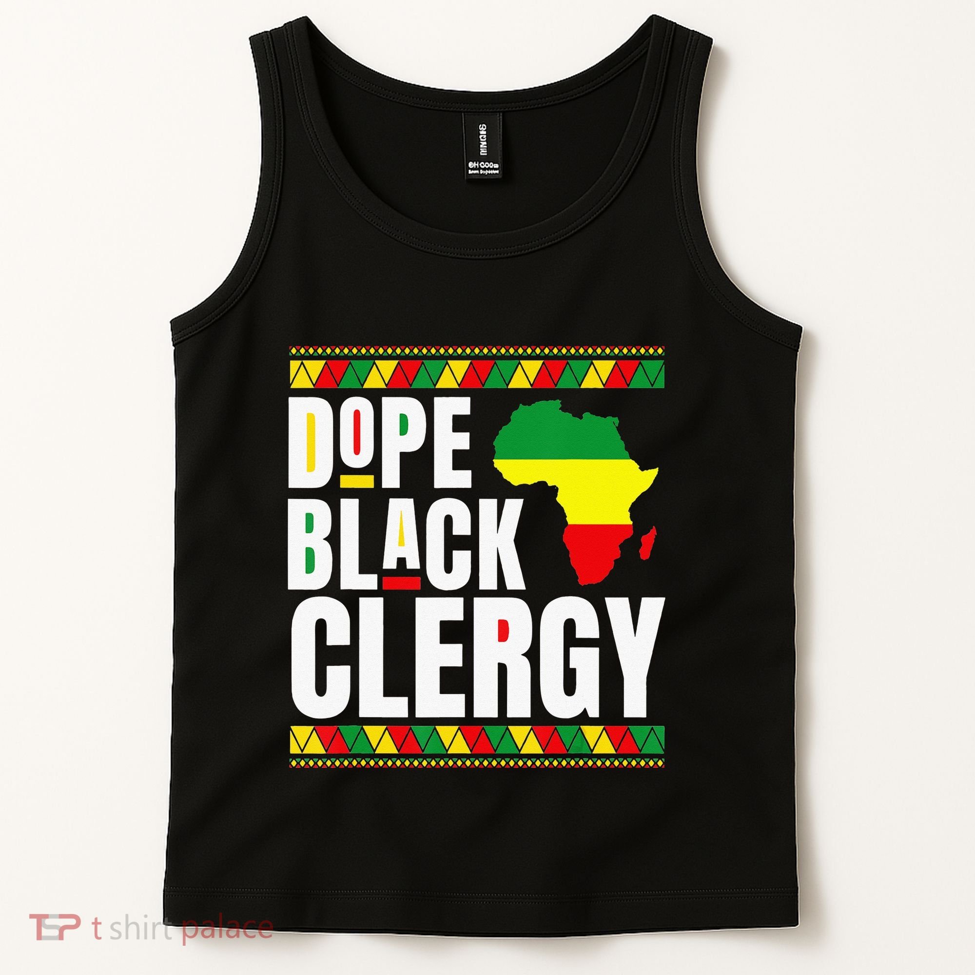 African American Religious Proud Dope Black Clergy Tank Top