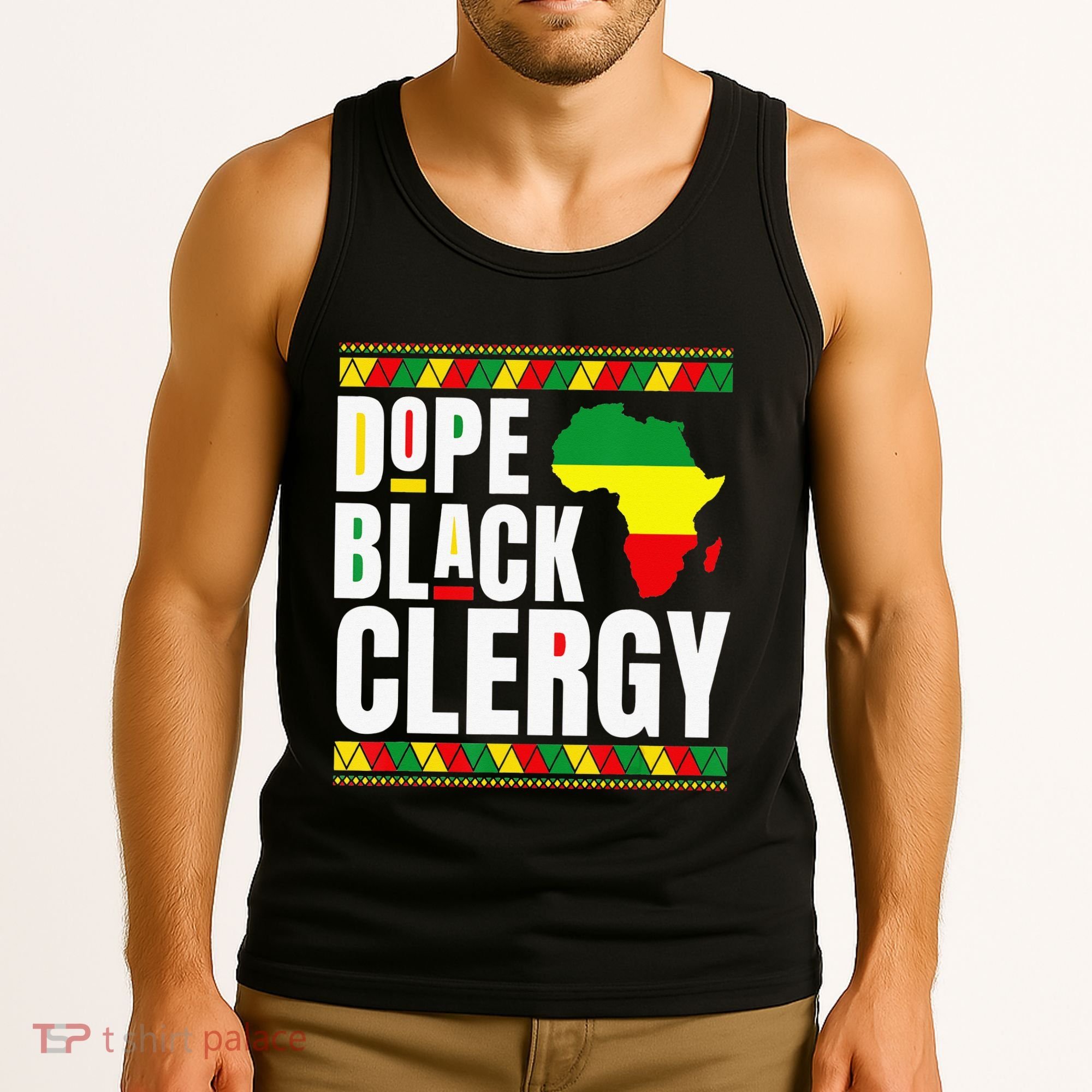 African American Religious Proud Dope Black Clergy Tank Top