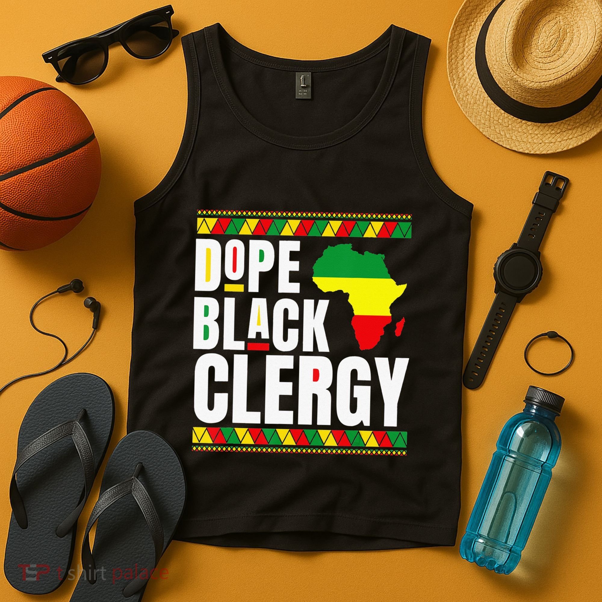 African American Religious Proud Dope Black Clergy Tank Top
