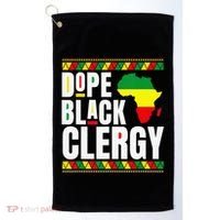 African American Religious Proud Dope Black Clergy Golf Towel thumb 0