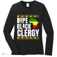 African American Religious Proud Dope Black Clergy Women's Long Sleeve Shirt thumb 0