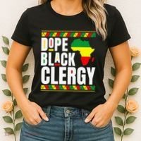 African American Religious Proud Dope Black Clergy Women's T-Shirt thumb 2