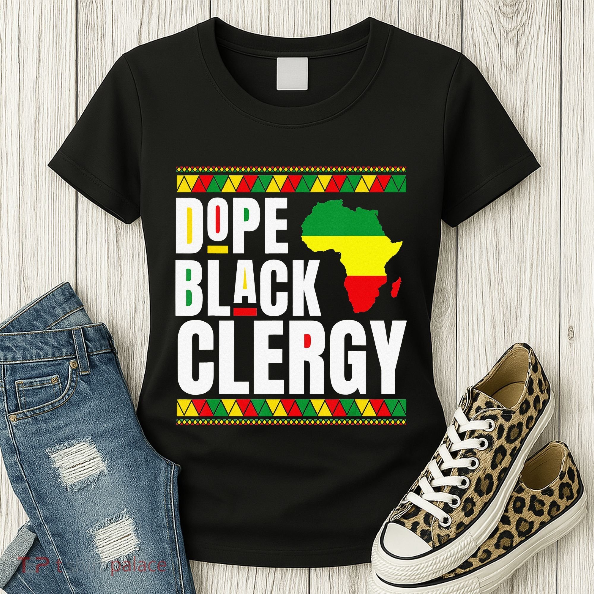 African American Religious Proud Dope Black Clergy Women's T-Shirt