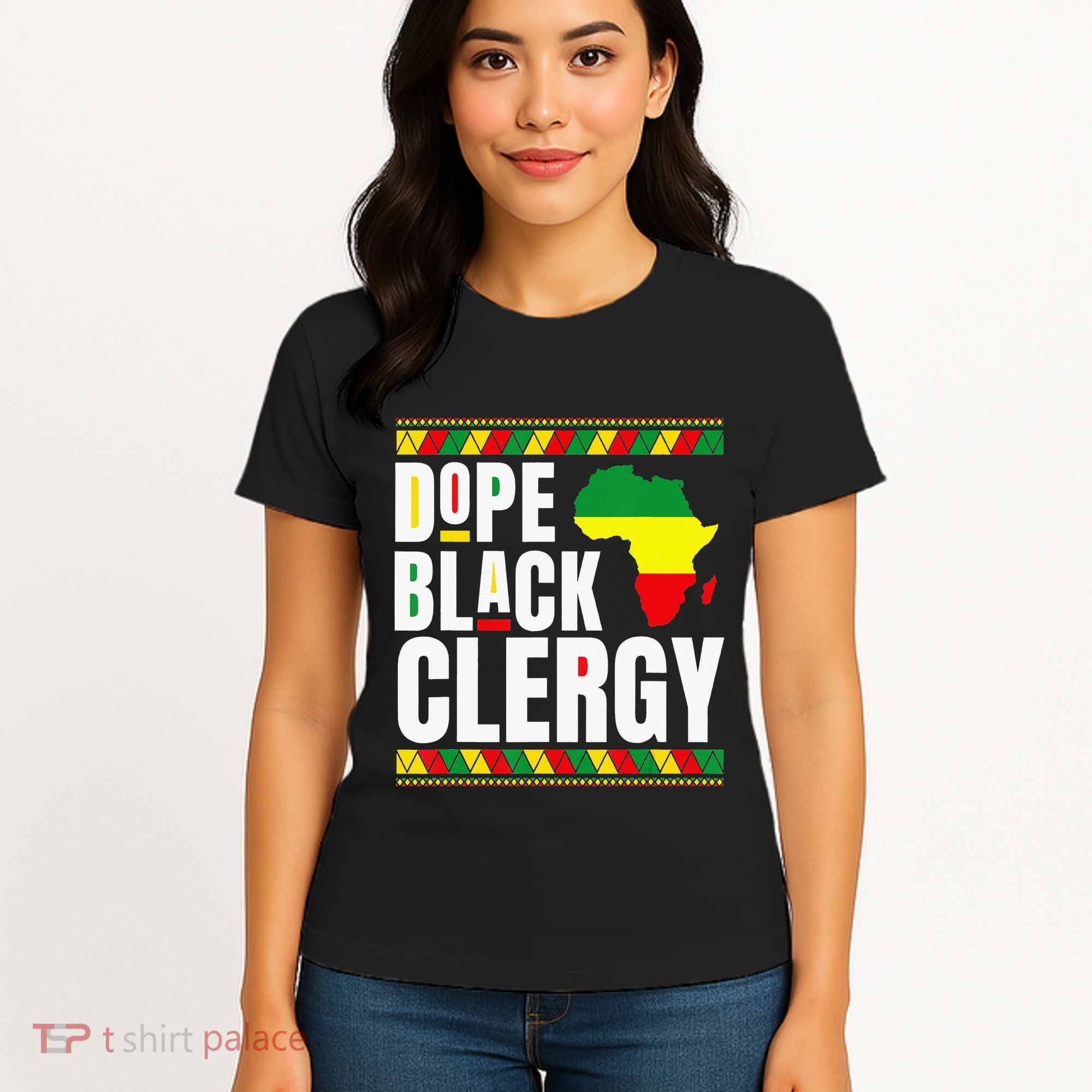 African American Religious Proud Dope Black Clergy Women's T-Shirt