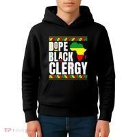 African American Religious Proud Dope Black Clergy Kids Hoodie thumb 4