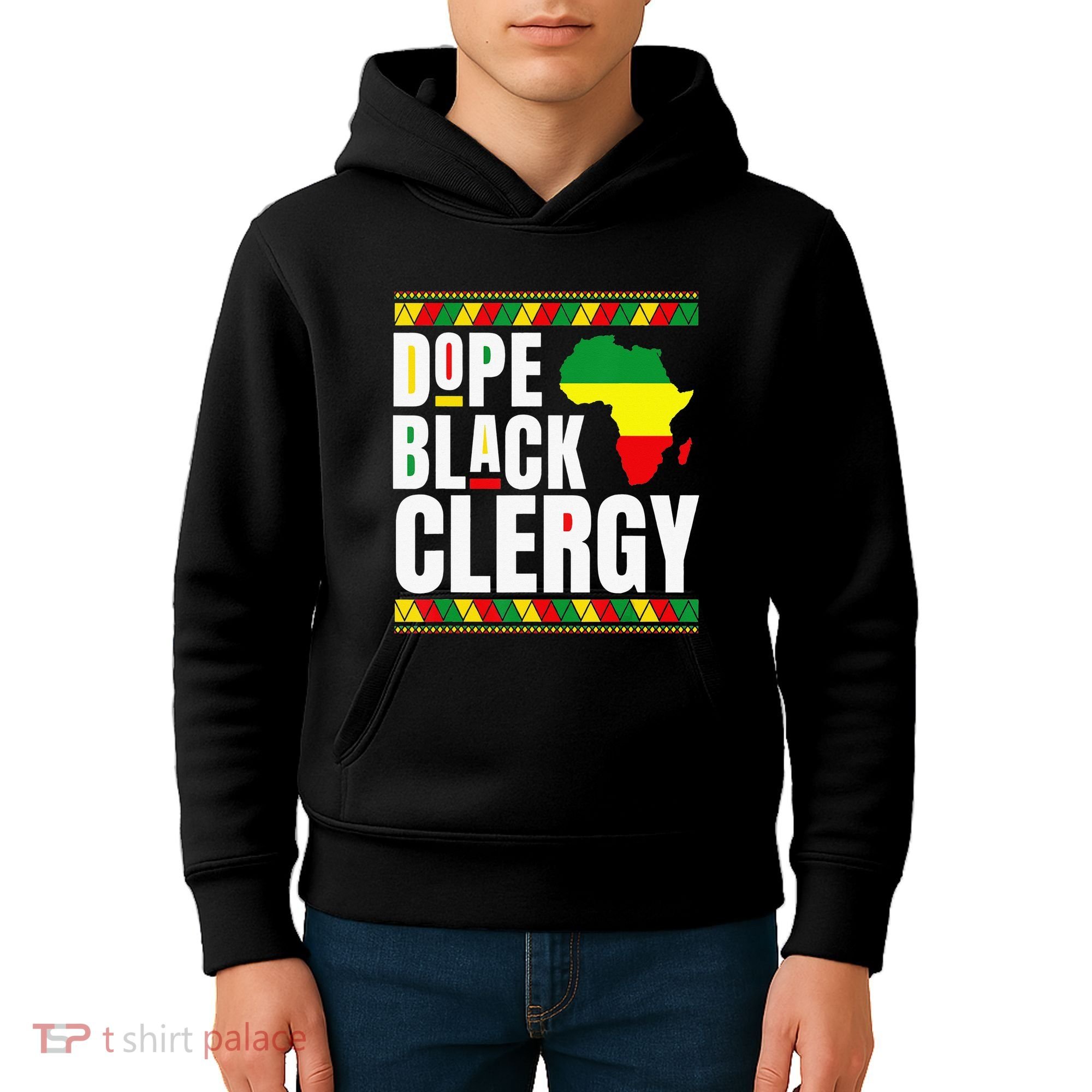 African American Religious Proud Dope Black Clergy Kids Hoodie