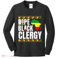 African American Religious Proud Dope Black Clergy Kids Long Sleeve Shirt thumb 0