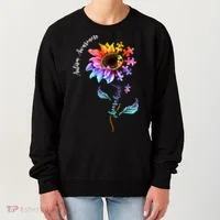 Autism Awareness Rainbow Sunflower Women's Sweatshirt thumb 0