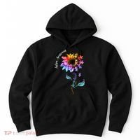 Autism Awareness Rainbow Sunflower Hoodie thumb 0