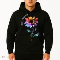Autism Awareness Rainbow Sunflower Hoodie thumb 2