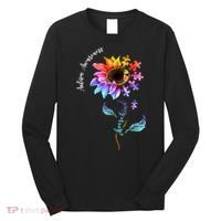 Autism Awareness Rainbow Sunflower Long Sleeve Shirt thumb 0