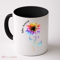 Autism Awareness Rainbow Sunflower Coffee Mug thumb 0