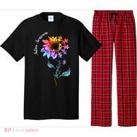 Autism Awareness Rainbow Sunflower Pajama Set thumb 0