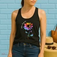 Autism Awareness Rainbow Sunflower Women's Tank Top thumb 2