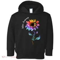 Autism Awareness Rainbow Sunflower Toddler Hoodie thumb 0
